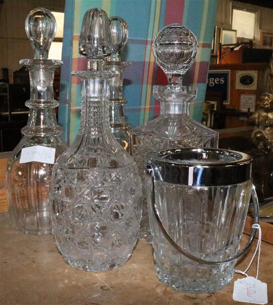 Glass decanters and stoppers